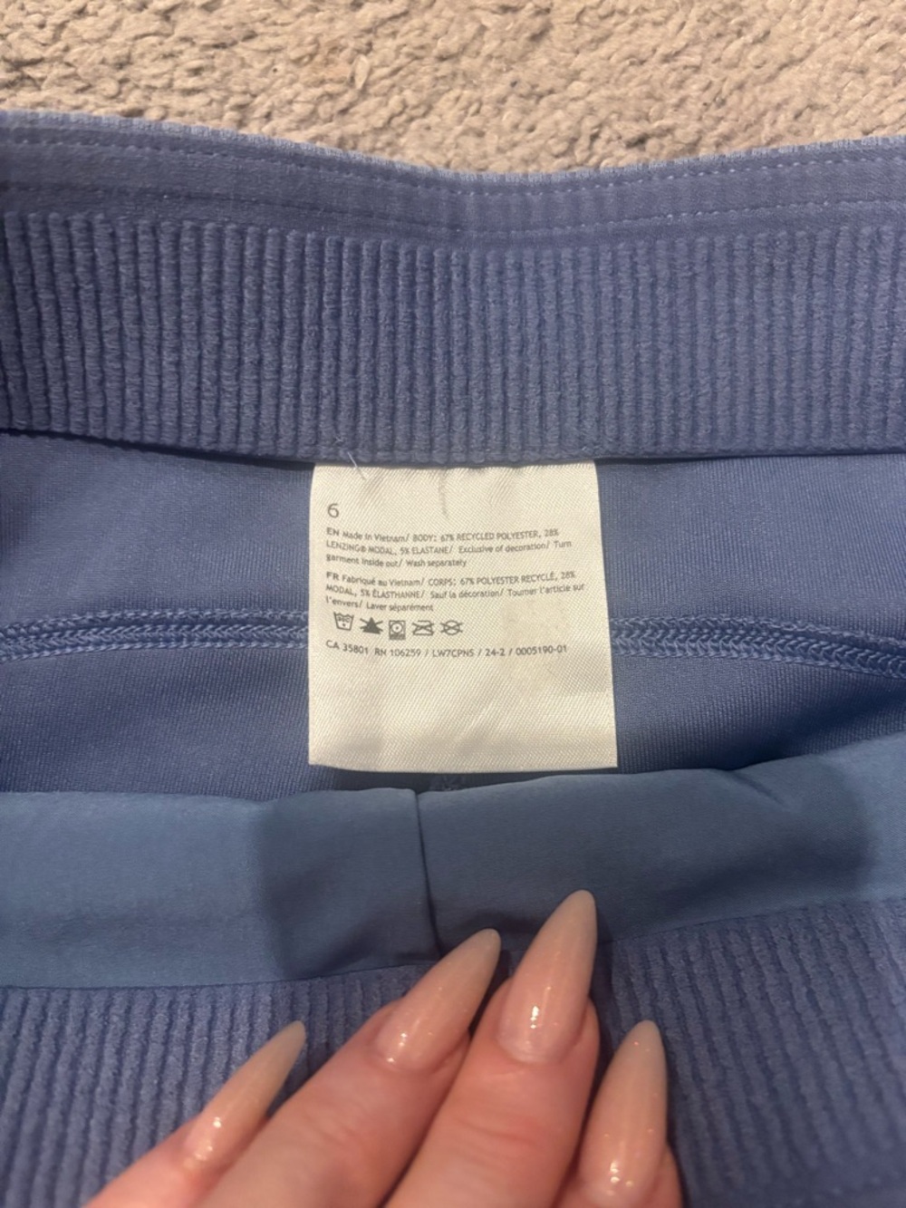 Lululemon Women's Light Blue Athletic Shorts NWOT - Picture 10 of 10